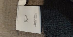 RH Dark Gray Coverlet